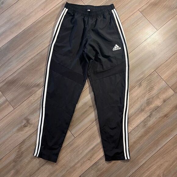 Adidas Black Athletic Workout Jogger Sweatpants Men Small Bin P-3‎ - Picture 3 of 6